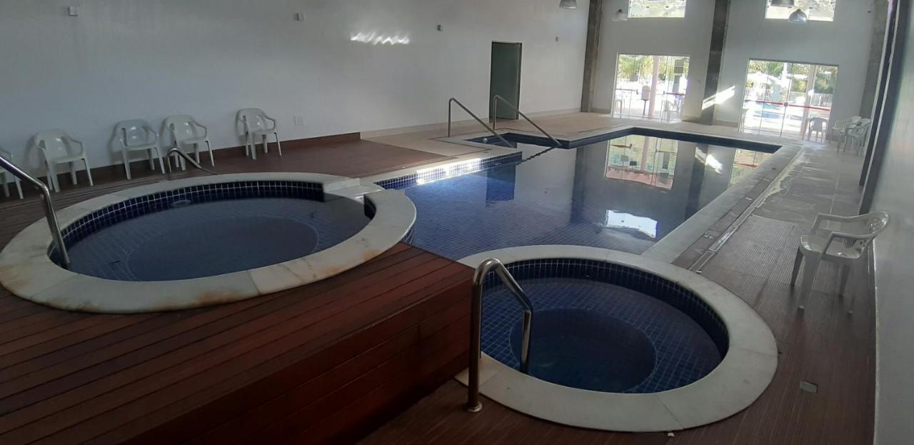 Flat No Apart-Hotel Cavalinho Branco Com Piscina Aquecida 1D8 Águas de Lindóia Dış mekan fotoğraf