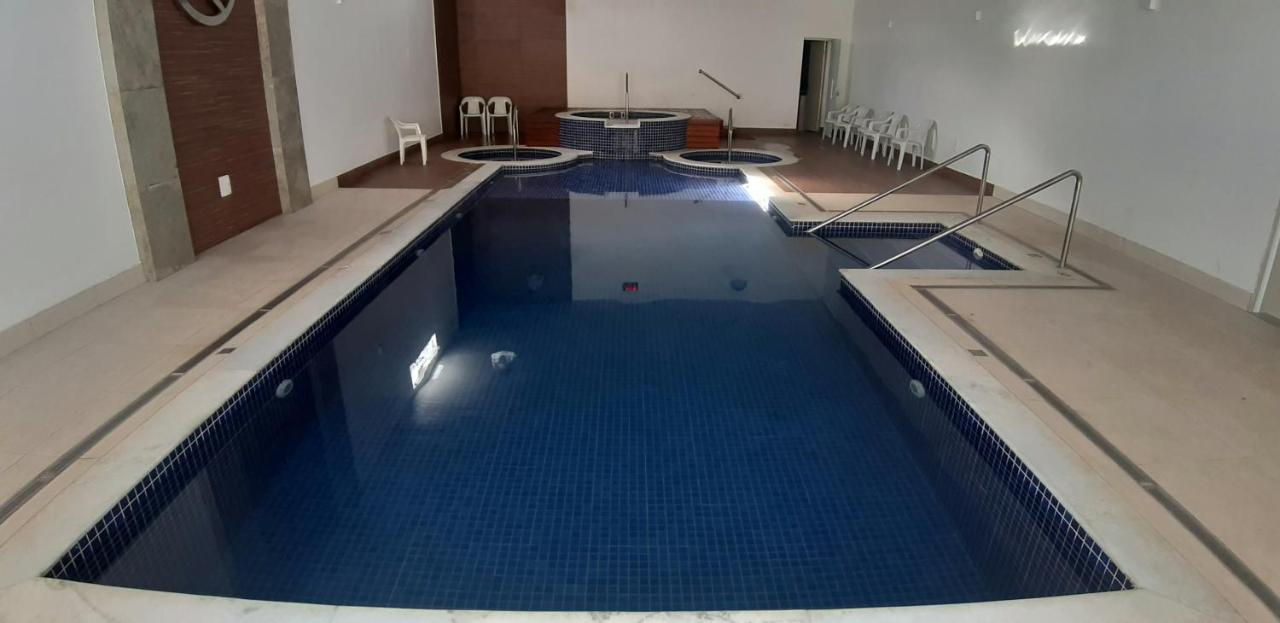 Flat No Apart-Hotel Cavalinho Branco Com Piscina Aquecida 1D8 Águas de Lindóia Dış mekan fotoğraf