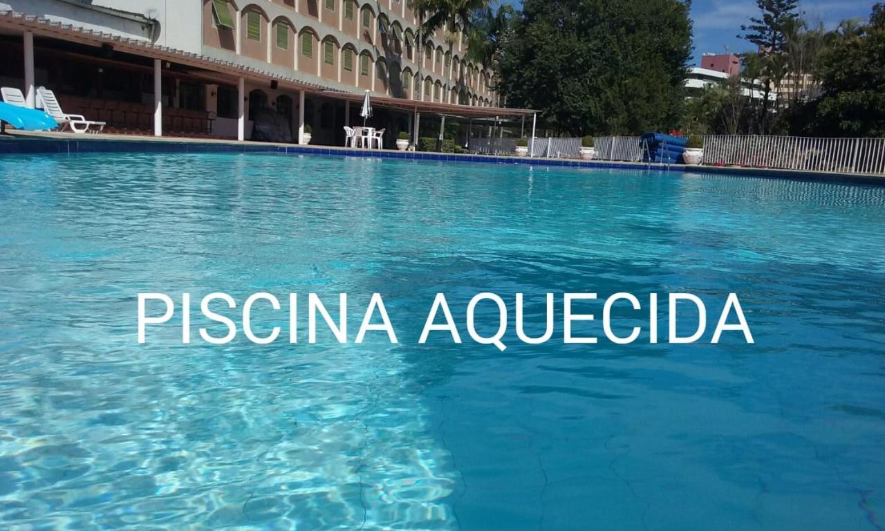 Flat No Apart-Hotel Cavalinho Branco Com Piscina Aquecida 1D8 Águas de Lindóia Dış mekan fotoğraf